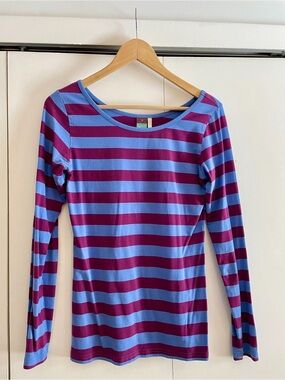 Matilda Jane Blue and Purple Striped Long-Sleeve Tee